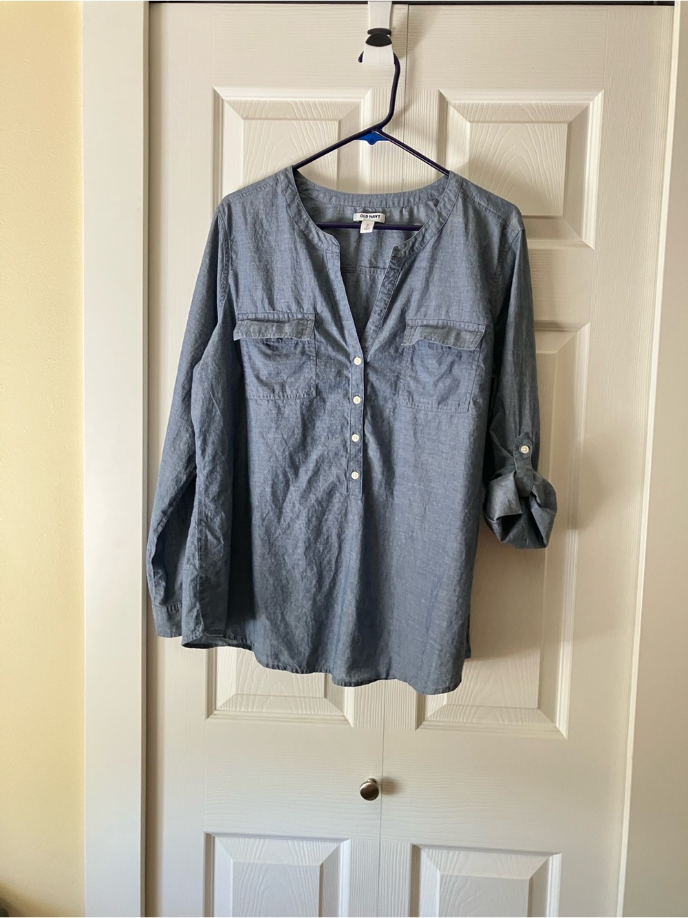 Old Navy Light Blue Chambray Shirt